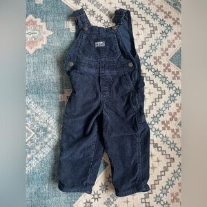 OshKosh B'Gosh Navy Corduroy Overalls Size 2T